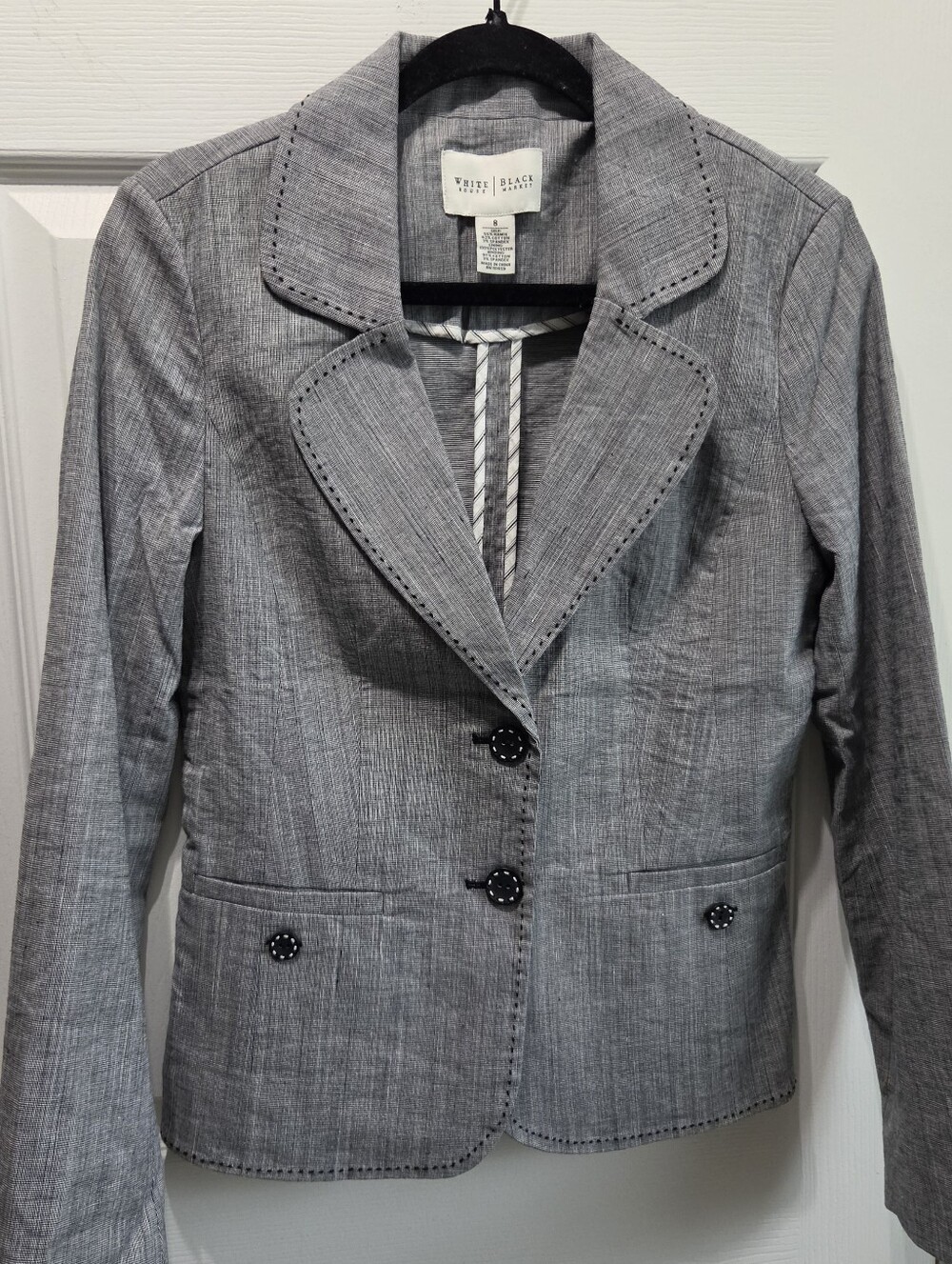 White House Black Market - Lightweight Cotton Stretch Blazer - NWOT - Size 8
